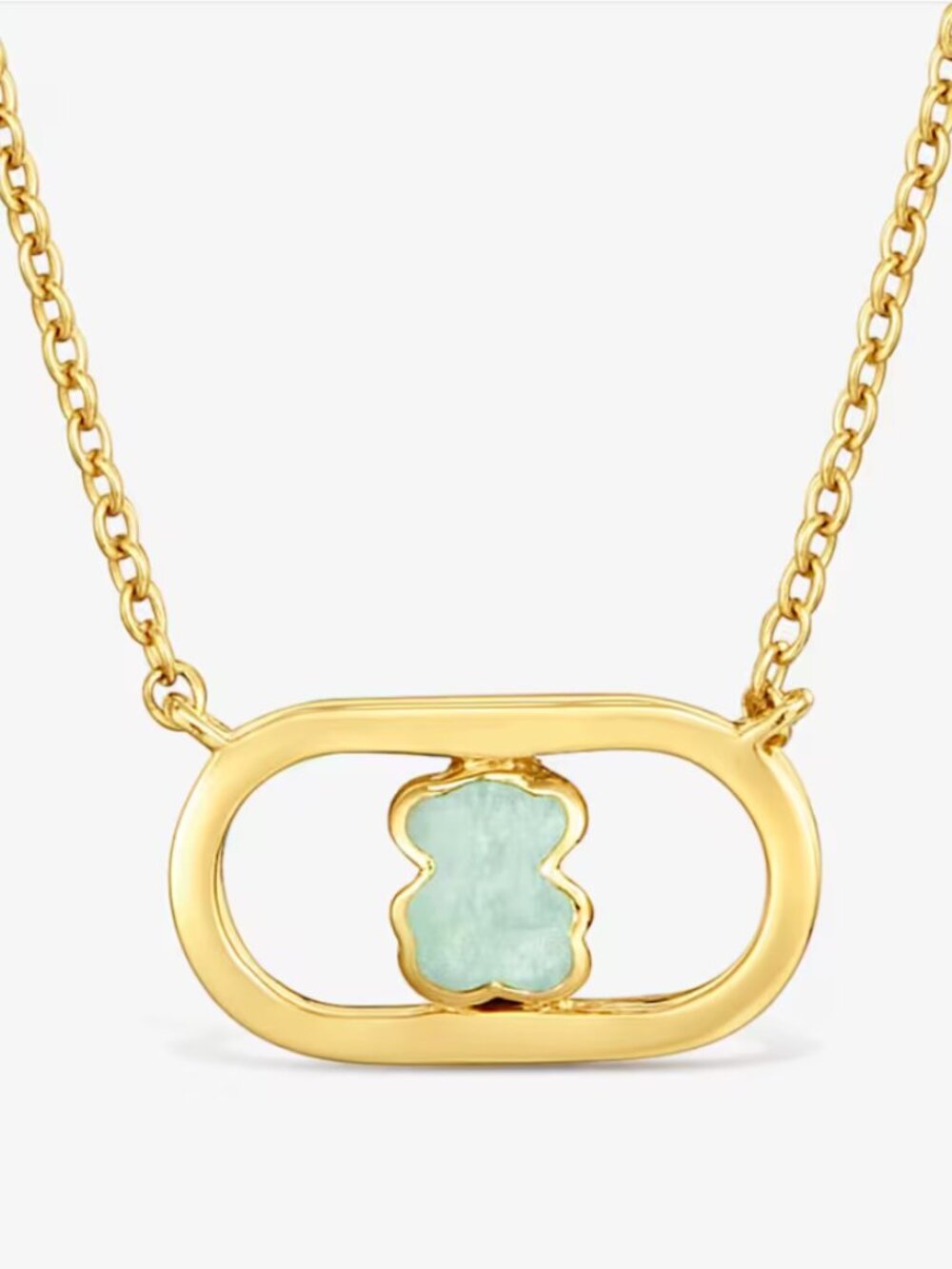 Tous Necklace with 18K gold vermeil and amazonite Tous Camille
